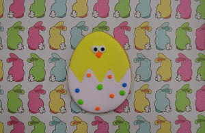 Chick in Egg Frosted Sugar Cookie